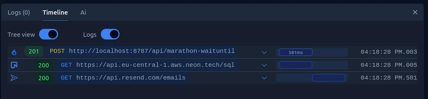 WaitUntil trace in Fiberplane